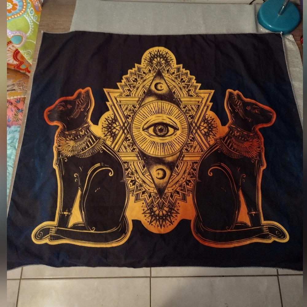 Hot Topic egyptian sphynx cat tapestry